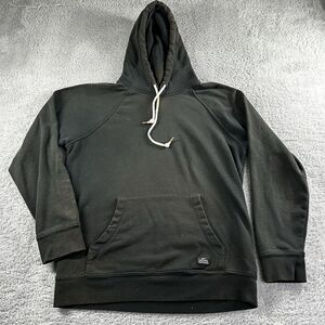 Obey Worldwide Hoodie Mens Medium Black Minimal‎ Pigment Flaw - Faded Distress